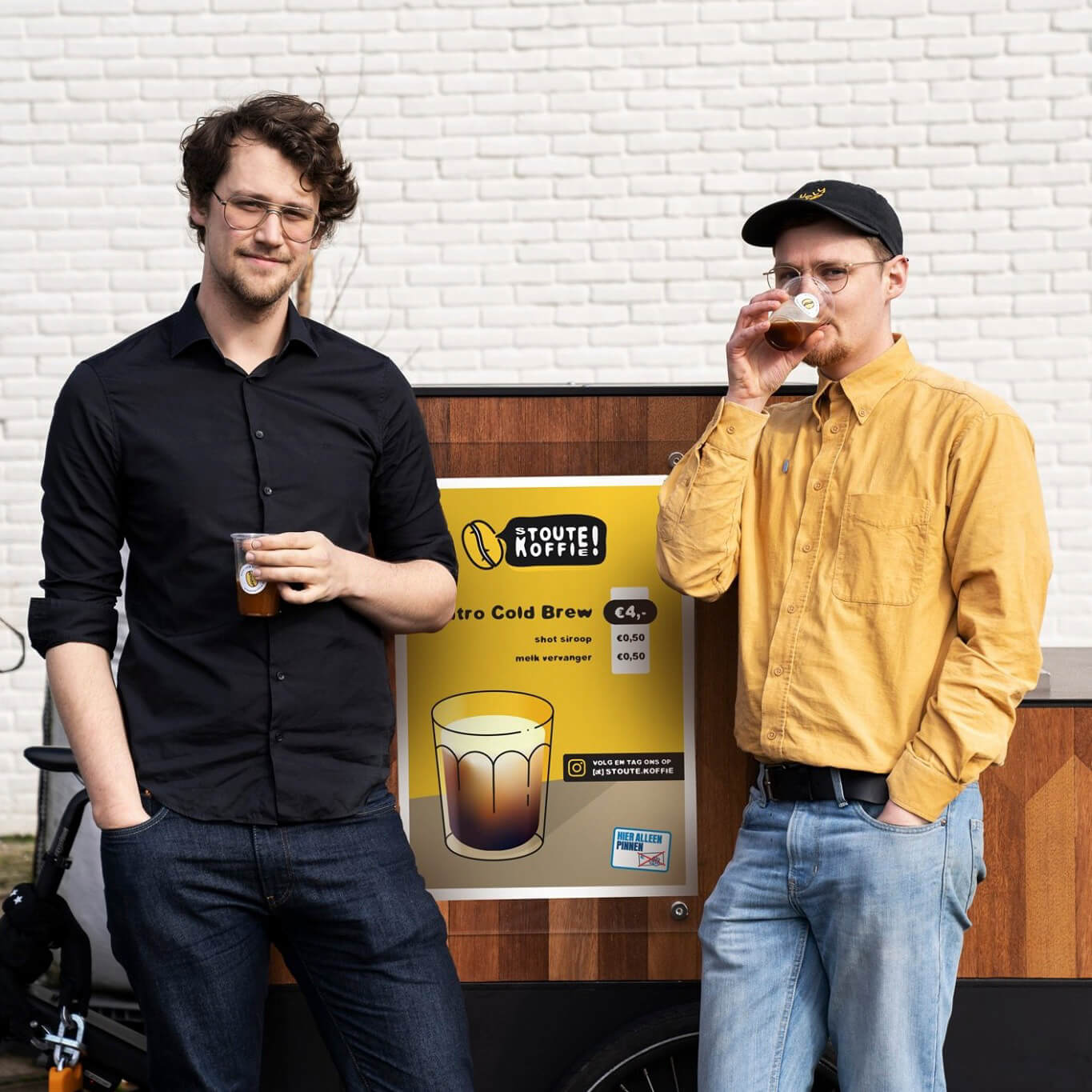 Q&A met Bob & Samuel van Stoute Koffie: "Toen de naam Stoute Koffie in ons opkwam, Stout als verwijzing naar de zacht schuimende biertjes, was de beslissing gemaakt om een bedrijf te beginnen.”
